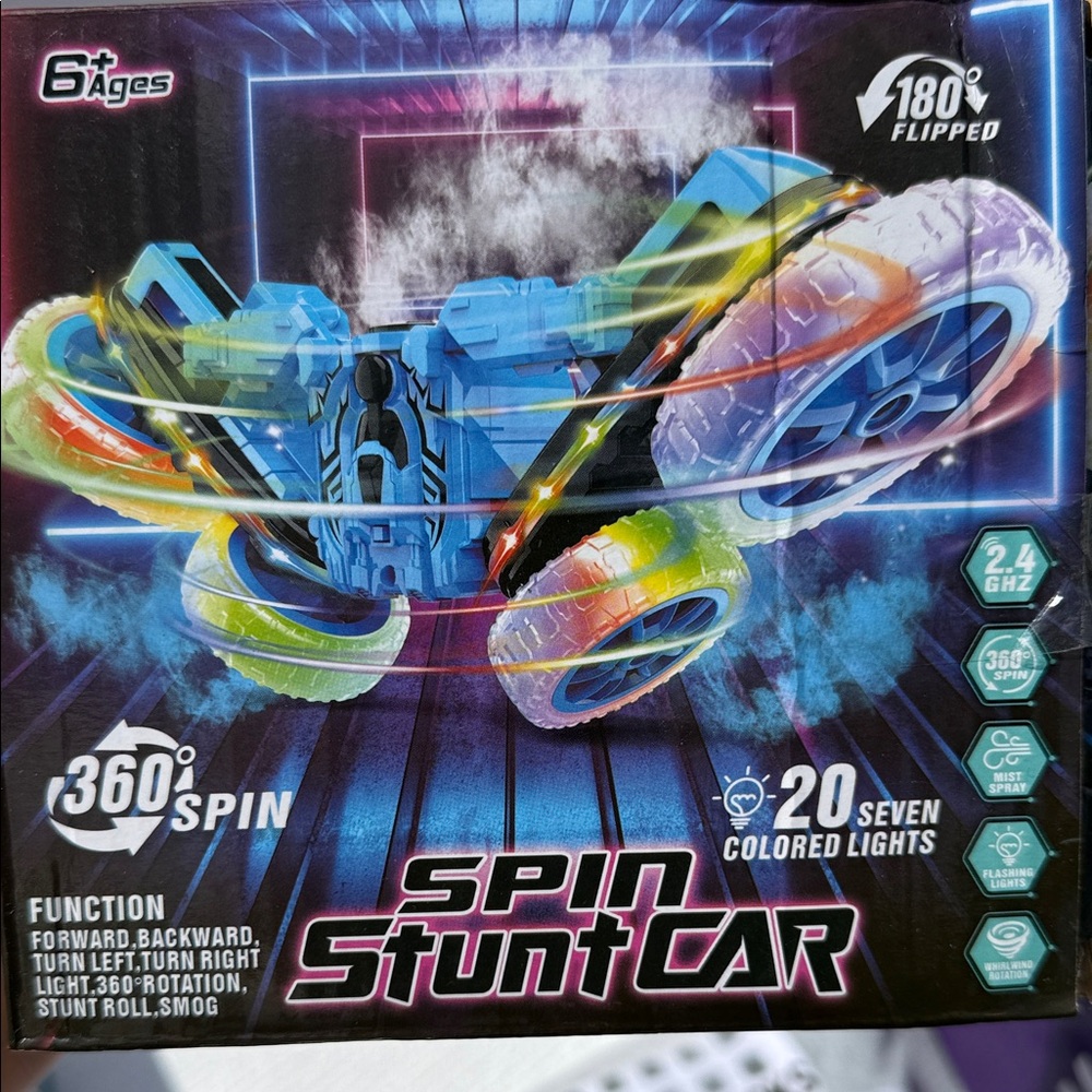 Spin Stunt Car with LED Lights